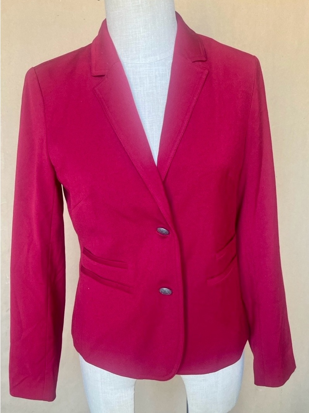 Banana Republic Cranberry Red Blazer – Petite 6P